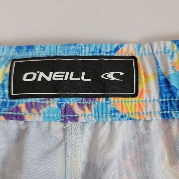 O'Neill Multi Color Tropical Floral Mashup Volley Boardshorts Sz XXL NEW - Picture 15 of 16